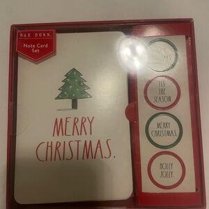 Rae Dunn Christmas Note Card Set
